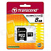 Transcend 8 GB Micro SDHC class 4 with Adapter TS8GUSDHC4