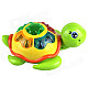 Plastic Turtle Toy w/ Eggs - Green + Yellow + Multicolored (3 x AA)