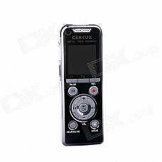 CENLUX S50 1.4" Digital Hi-Fi Audio Voice Recorder w/ TF - Black (8GB)