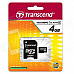 Transcend 4 GB Class 4 microSDHC Flash Memory Card TS4GUSDHC4