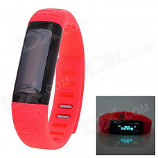 Uwatch Usee 0.91" Screen Nano-Tech Waterproof Bluetooth Smart WiFi Wrist Band Bracelet Watch - Red