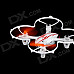 X-40 2.4GHz 4-CH 360 Degrees Rotating Mini Aircraft w/ Light / Gyro - White + Orange (6 x AA)