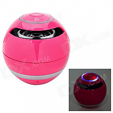 BT800 Wireless Bluetooth Speaker w/ Phone Calling, TF, FM, Micro USB, Video - Deep Pink