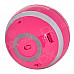 BT800 Wireless Bluetooth Speaker w/ Phone Calling, TF, FM, Micro USB, Video - Deep Pink