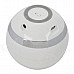 BT800 Mini Wireless Bluetooth Subwoofer Speaker w/ Mic. / FM / TF Card Slot - White