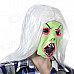 Halloween Scary Ghost Face Mask - White + Green