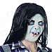 Halloween Scary Ghost Style Face Mask - Black + Multi-Color