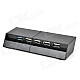 USB 3.0 + 4-USB 2.0 Hub w/ Charging Cable for PS4 - Black + Grey