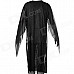 Halloween Cosplay Skeleton Style Costume - Black