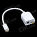 CHEERLINK Mini DVI Male to RCA Female / S Terminal + Bisected Audio Cable Set - White