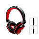 MQ22 3.5mm On-ear Headphones with Microphone for IPHONE / IPOD / IPAD - Black + Red