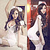 Women's Luring Sexy Nurse Style Cosplay Sleep Dress Lingerie Set - White