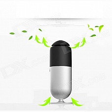 imu K2 Mini Car Home Office PM2.5 Filter Air Purifier - Black + Silver