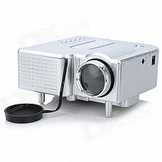 GM40 Mini Home High Definition LED Projector w/ HDMI Port - Silver