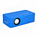 Mini Sensor Speaker w/ 3.5mm / Mini USB for Smartphones - Deep Blue (3 x AAA)