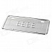 DIY Replacement Motorcycle Thickened Stainless Steel Front & Rear License Plates - Silver (Pair)