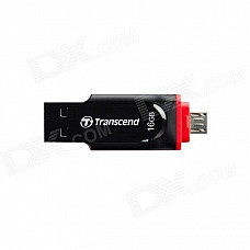Transcend JetFlash 340 16 GB USB 2.0 OTG Flash Drive (TS16GJF340)