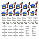 SG90 Universal 9g Servo Motors w/ Accessories for R/C Robot / Helicopter - Blue + Yellow (10 PCS)