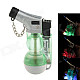 602 Creative Fashion Gourd Shape Wind-proof Gas Lighter w/ LED Light - Green