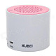 KUBEI 300A Portable Wireless Bluetooth V3.0 Speaker w/ Micro USB - White + Light Pink