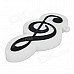 Music Note Style USB 2.0 Flash Drive - White + Black (16GB)
