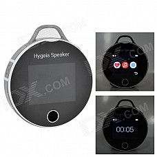 H7 Portable 2.2" LCD Bluetooth V2.1 Smart Hygeia Speaker w/ FM, TF, ECG Detection - White + Black