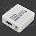 HDMI toVGA HD Convertor w/ 3.5mm Male to 2-Female Audio Cable - White