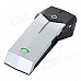 FDC-1000 Helmet Handsfree Phone Call Bluetooth Intercom Kit for Motorcycle - Black + Silver