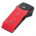FDC-1000 Helmet Handsfree Phone Call Bluetooth Intercom Kit for Motorcycle - Black + Red