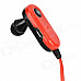 Sport Bluetooth V3.0 In-Ear Earphone w/ Microphone for IPHONE + More - Red + Black