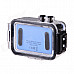 SG180 1.3MP720P CMOS 20M Waterproof Sports Camcorder - Blue