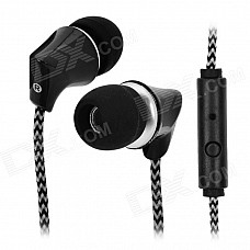 Gorsun GS-C6606 3.5mm In-Ear Earphone w/ Microphone / Remote - Black + Grey