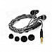 Gorsun GS-C6606 3.5mm In-Ear Earphone w/ Microphone / Remote - Black + Grey