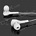 Gorsun GS-C6605 3.5mm In-Ear Earphone w/ Microphone / Remote - White + Silvery Grey