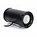 W&Q AT-I004 USB Wired Aluminum Alloy Speaker - Black