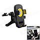 360' Rotation Car Air Conditioning Vent Mounted Holder Bracket for Cellphone / GPS - Black + Yellow