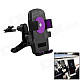 360' Rotation Car Air Conditioning Vent Mounted Holder Bracket for Cellphone / GPS - Black + Purple