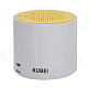 KUBEI 300A Portable Bluetooth V3.0 2.0-CH Speaker - White + Yellow