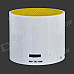 KUBEI 300A Portable Bluetooth V3.0 2.0-CH Speaker - White + Yellow