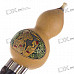 Bottle Gourd Bamboo Flute with Protective Case (C Key)