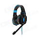 Each G4000 Stereo Pro Gaming Headband Headphone w/ Microphone / Remote / USB / 3.5mm - Blue + Black