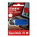 Sandisk CZ59 Portable USB 2.0 Flash Drive - Blue + Black (16GB)