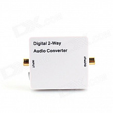 HDA-2CT Digital 2-way Audio Converter w/ Coaxial / Toslink / Mini USB - White
