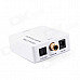 HDA-2CT Digital 2-way Audio Converter w/ Coaxial / Toslink / Mini USB - White