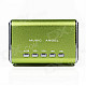 MD-05 Mini USB Rechargeable Aluminum Alloy MP3 Player Speaker w/ TF Slot / LED Light - Green