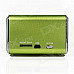 MD-05 Mini USB Rechargeable Aluminum Alloy MP3 Player Speaker w/ TF Slot / LED Light - Green