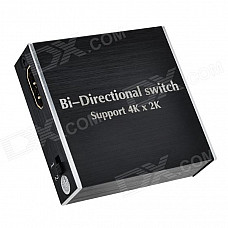 HDMI 1.4 Two-Way 2 IN 1 Out 4K x 2K / 1080P 3D Switch - Black + White