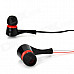 Gorsun CS-C6603 3.5mm In-Ear MP3 Earphone w/ Microphone / Remote - Black + Red + White