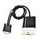 Apower-link D-086 VGA to HDMI Audio / Video Converter - Black + White