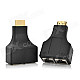 CYF-3001 HDMI to RJ45 CAT-5e / 6 HD 3D Signal Extension Adapters - Black (2 PCS)